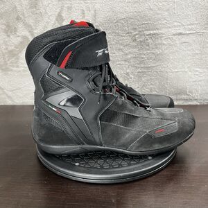 TCX X-Square Plus Mens Size US 12 Black Leather Motorcycle Lace Up Boots